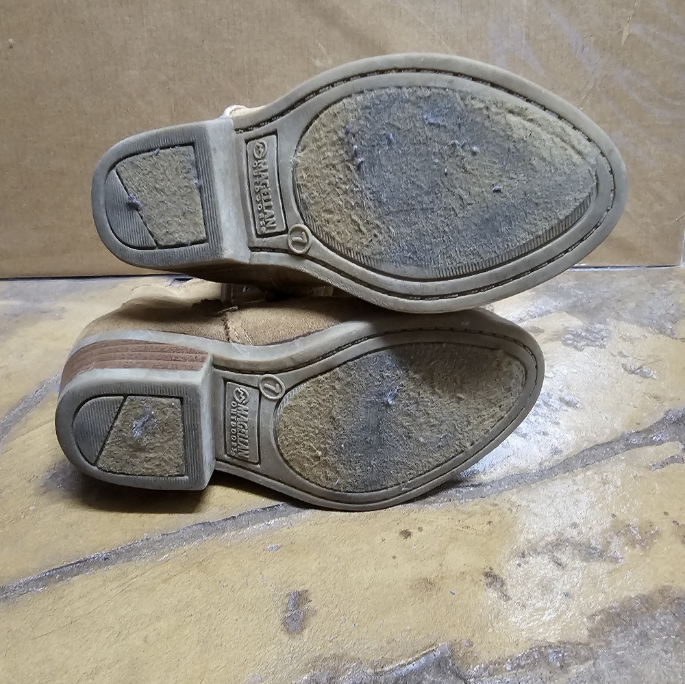 Magellan Outdoors Tan Kids Boots with Embroidery - Picture 2 of 5
